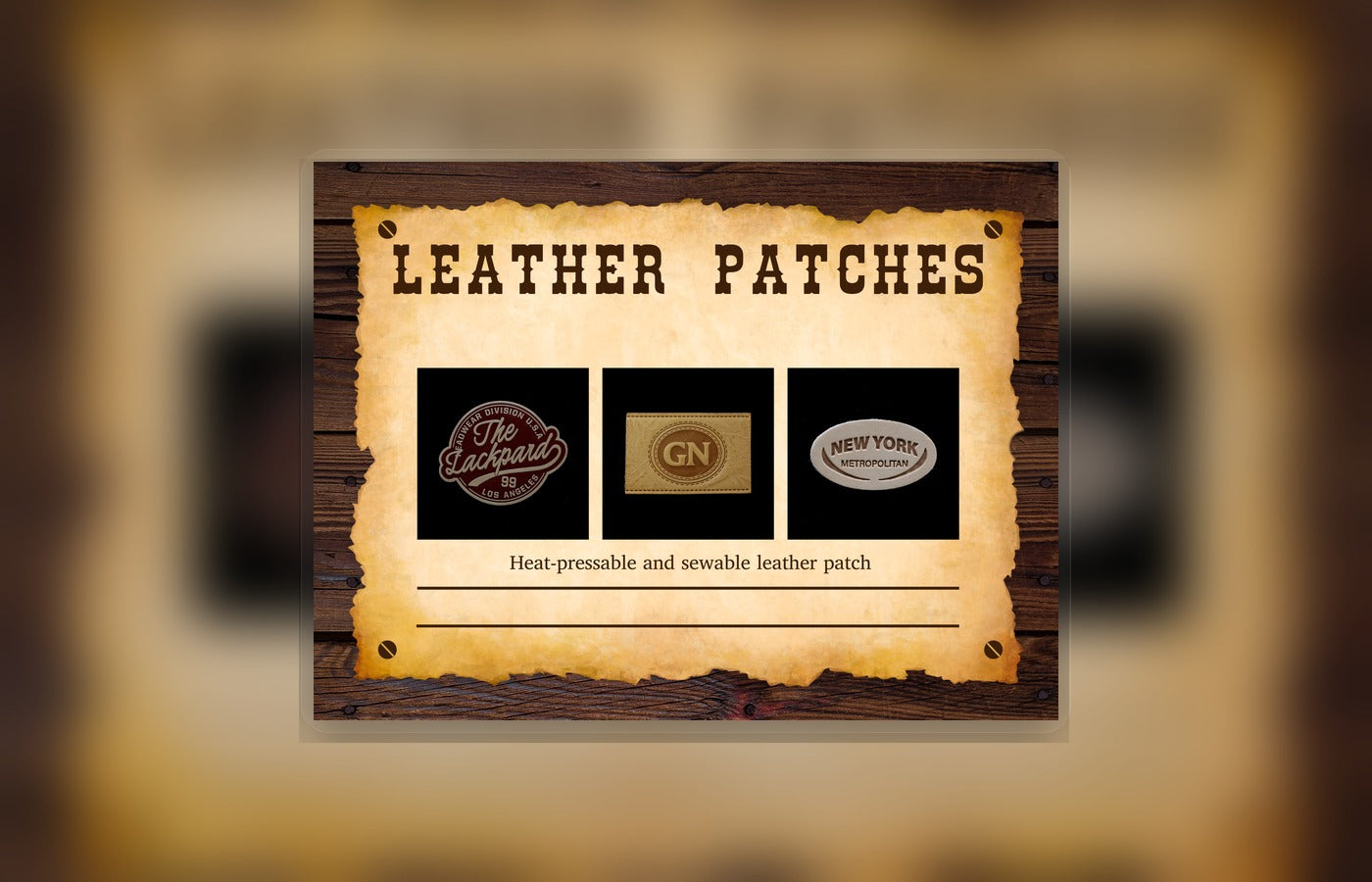 Custom Leather Patches reference 1
