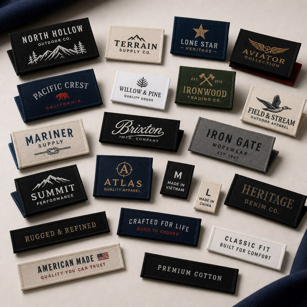 Custom Woven Labels, Woven Badges & Brand Trims reference 1